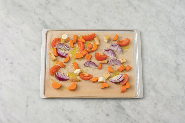 Roast the veggies