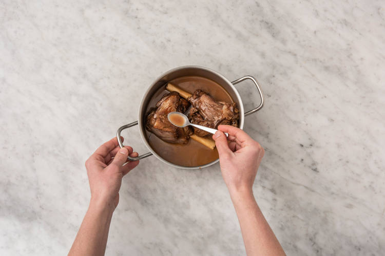 Glaze the lamb