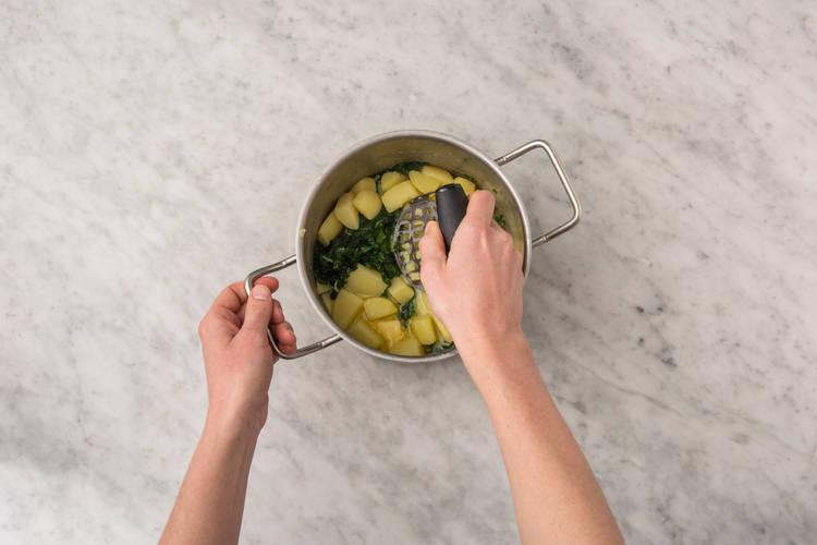 Finish the colcannon