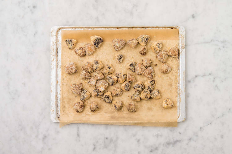 Champignons backen