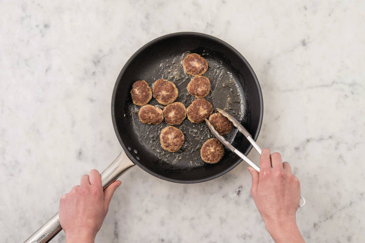 Cook the rissoles