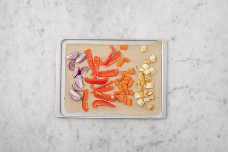 Roast the veggies
