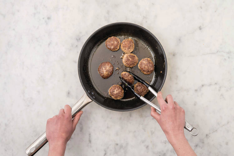 Cook the rissoles