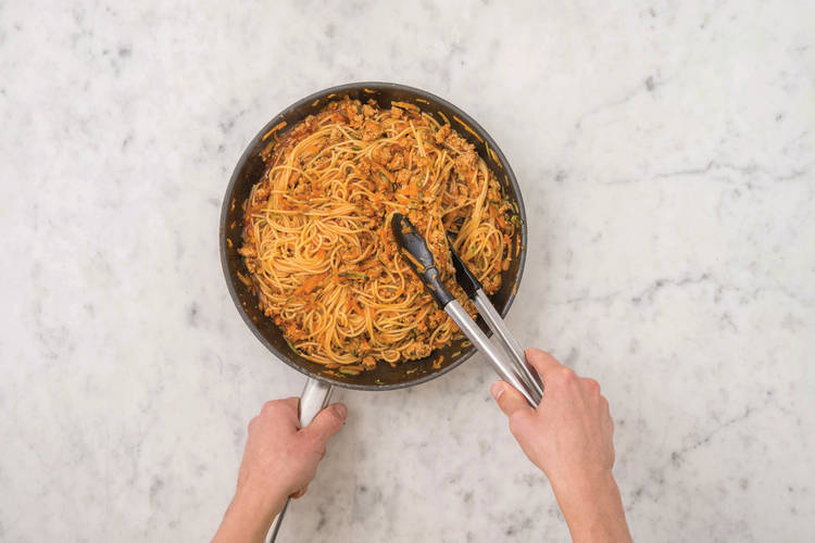 Make the pasta sauce