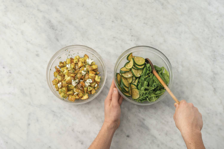 Cook the veggies
