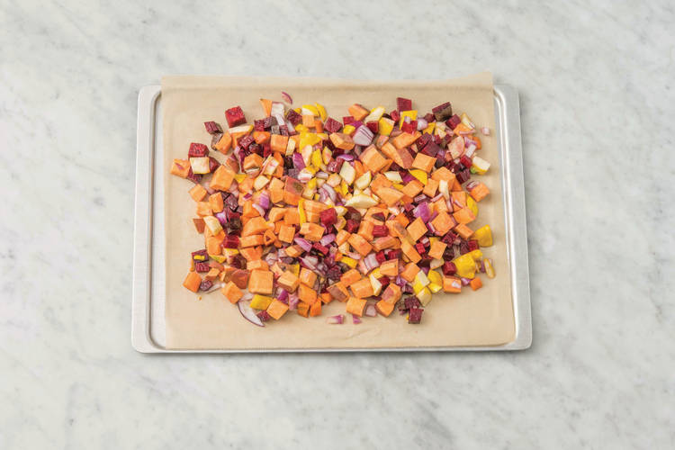 Roast the veggies