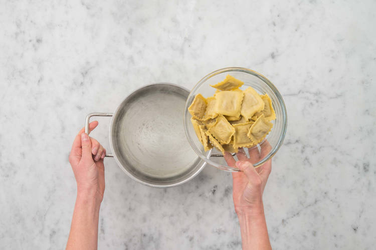 Faire cuire les raviolis