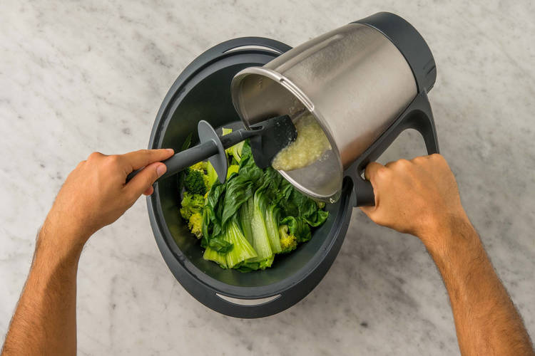 Reis & Gemüse garen