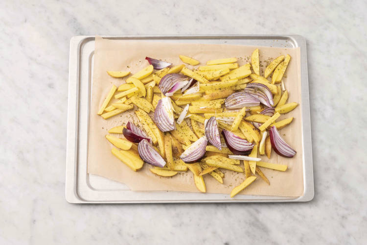 Bake the fries
