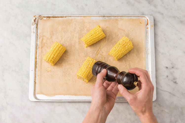 Roast the corn