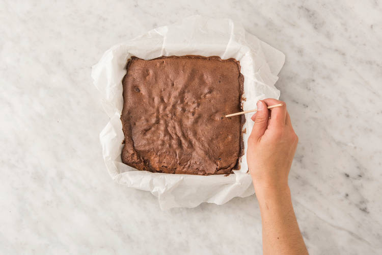 Bake the brownies