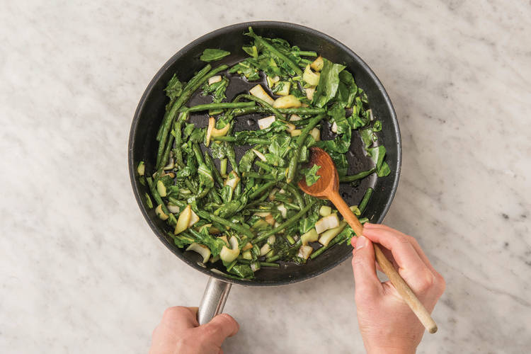 Cook the veg