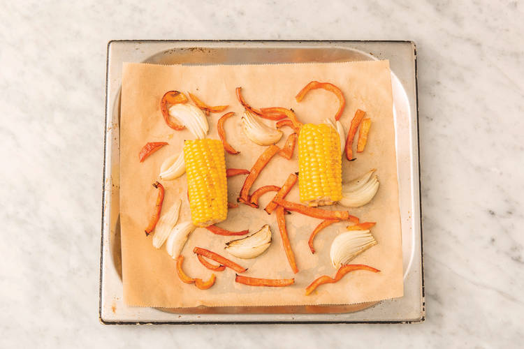 Roast the veggies