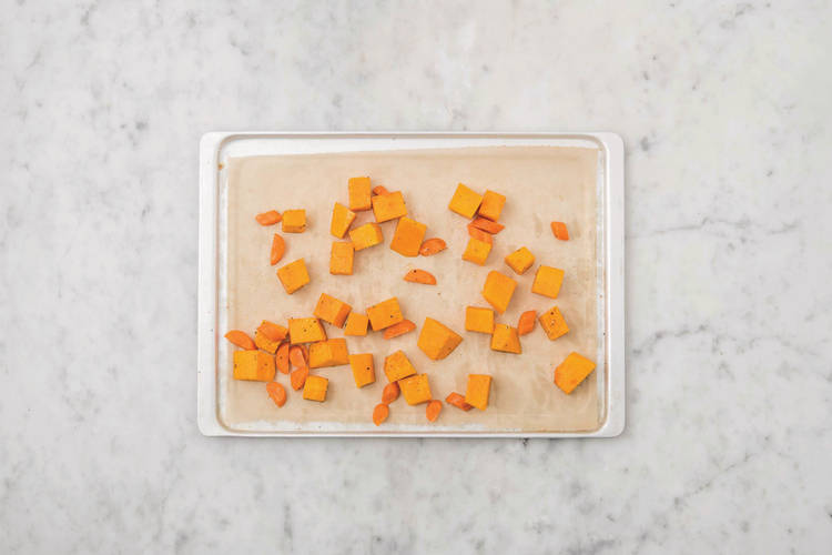 Roast the veggies