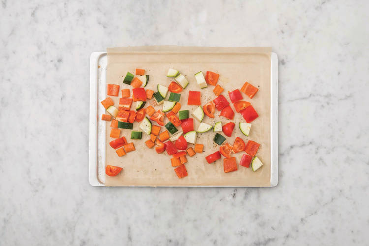 Roast the veggies
