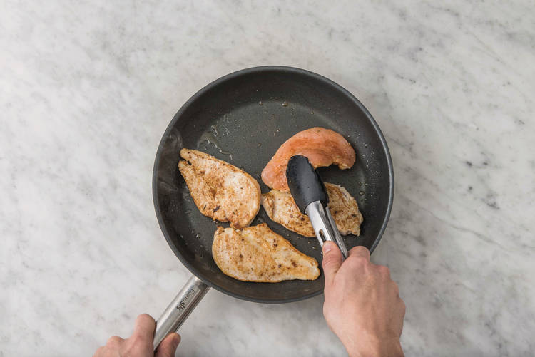 Cook the chicken