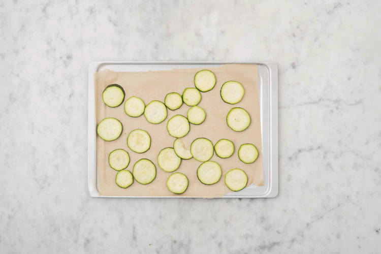 Roast the courgette