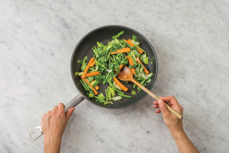 COOK THE SESAME VEGGIES