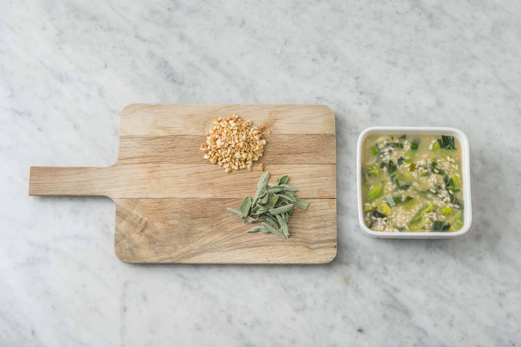 Tillaga risotton i ugnen