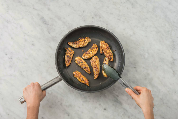 BBQ the chicken & courgette