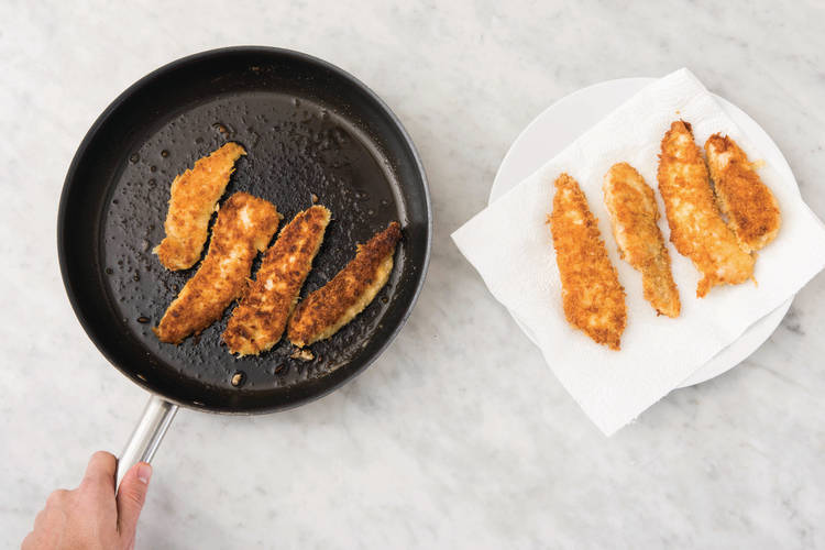 Cook the veggies & chicken