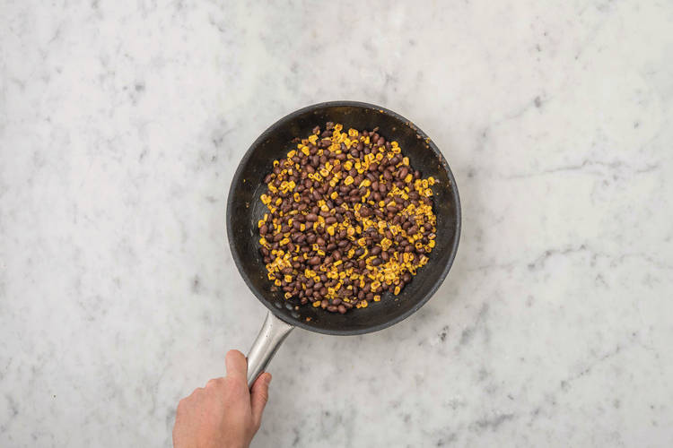 Cook the corn & beans