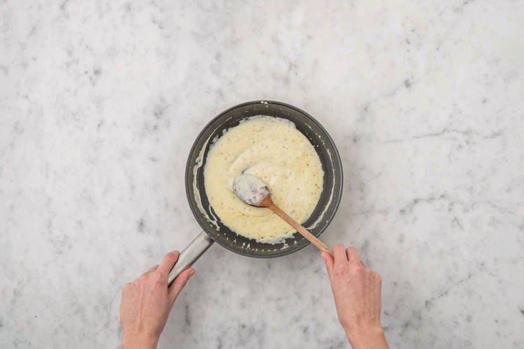 Make the white sauce