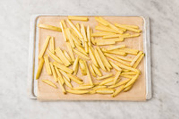 Préparer les frites au four