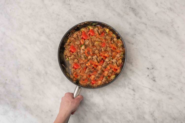 Simmer the sauce