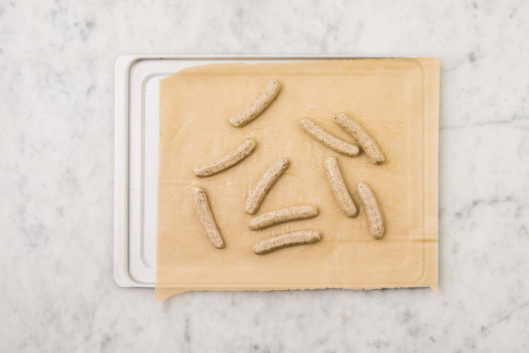 Würstchen backen