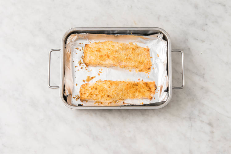 Faire rôtir le brocoli et le saumon