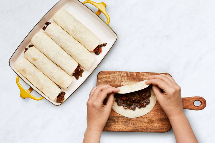 Assemble Enchiladas