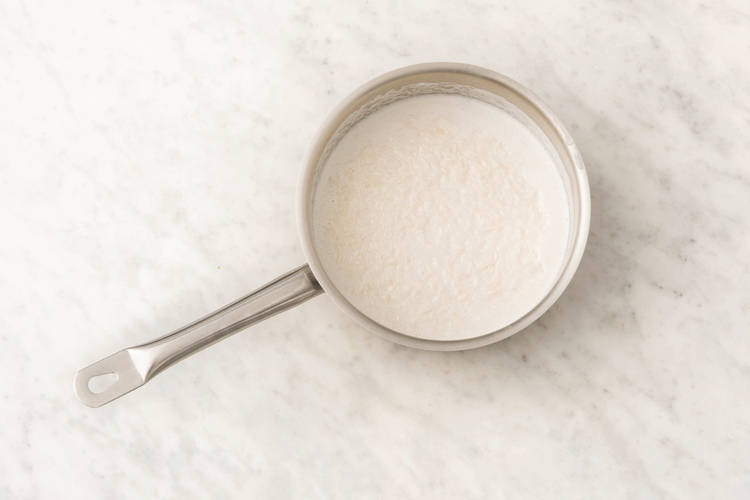 Cook the coconut rice