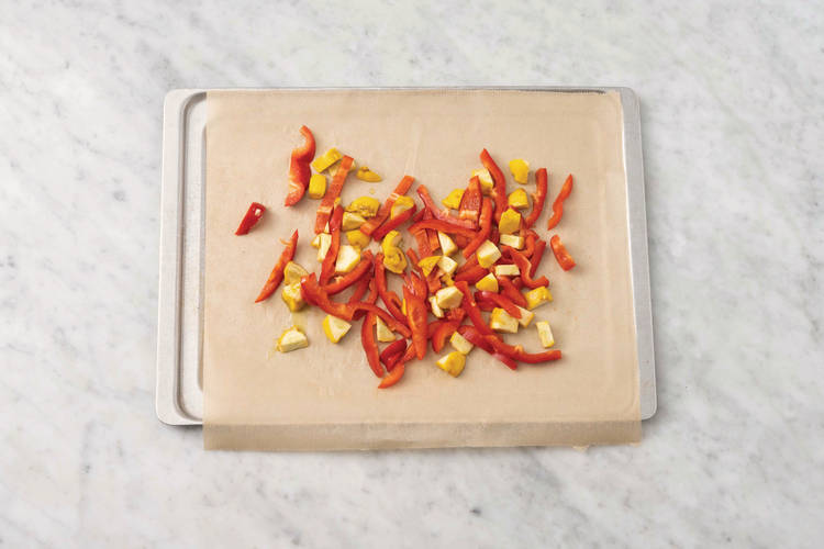 Roast the veggies