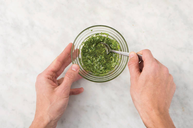 Make the coriander oil
