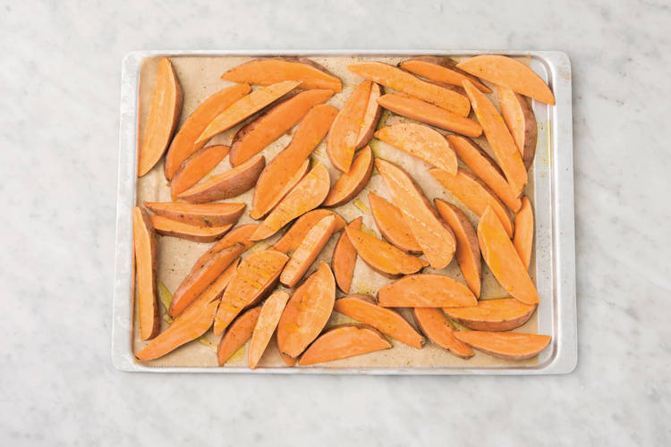 Roast the wedges