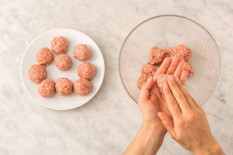 Make the meatballs