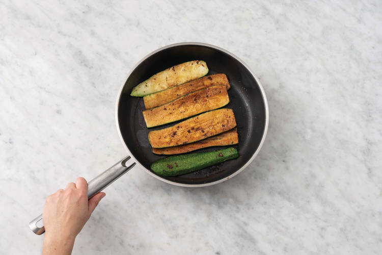 BBQ the zucchini & flatbreads