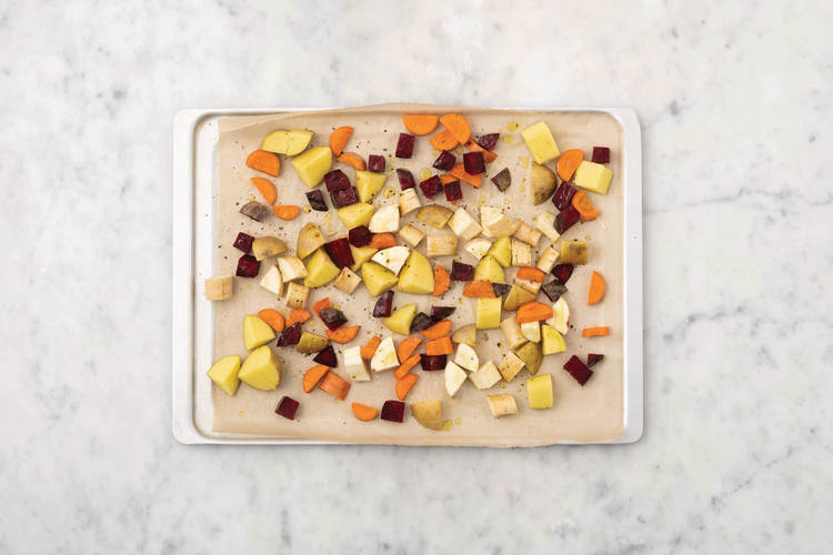 Roast the veggies