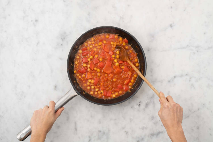 Braise chickpeas