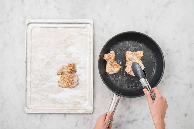 Faire cuire le poulet