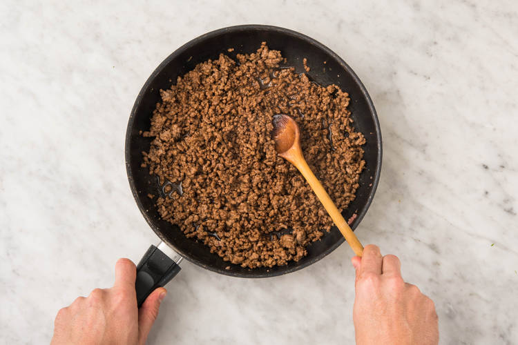 Brown the mince