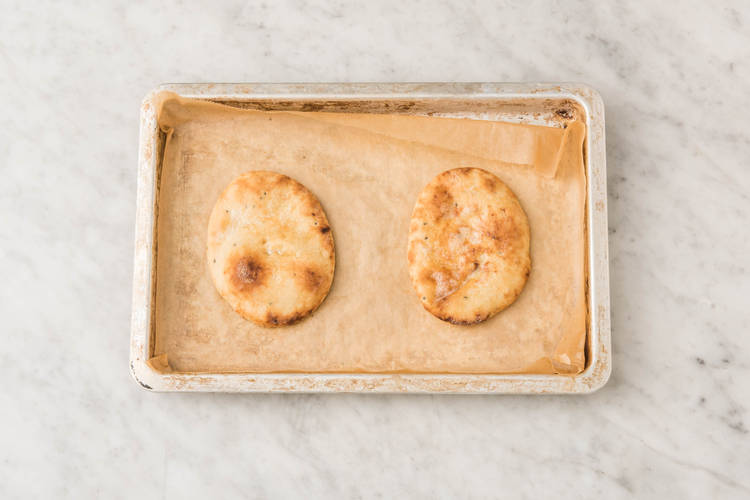 Warm the naans
