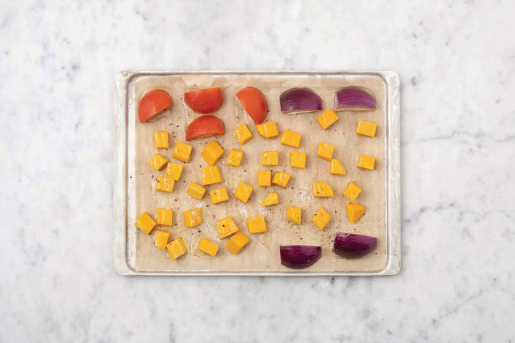 Roast the veggies