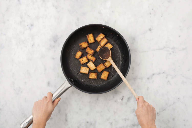 Cook the tofu