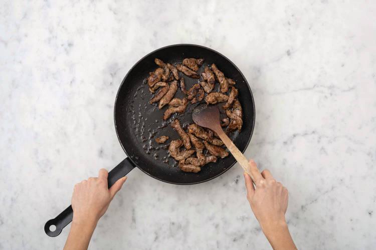 Cook the beef