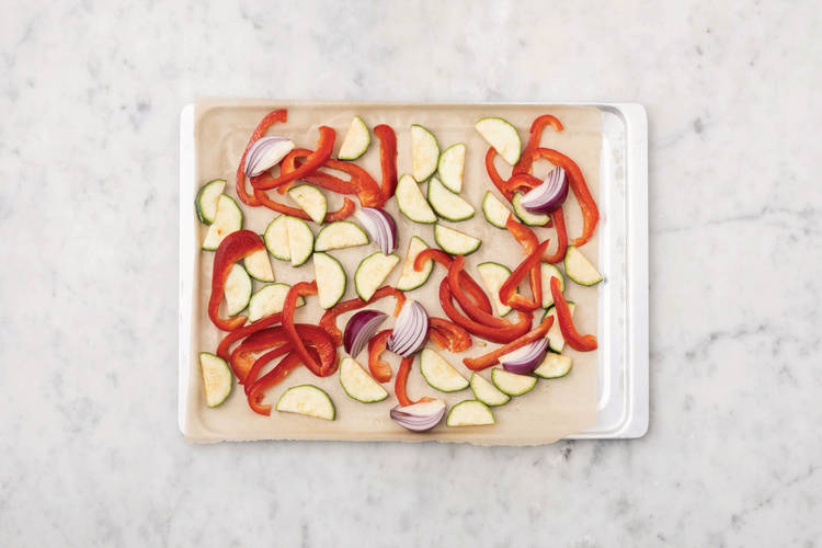 Roast the veggies