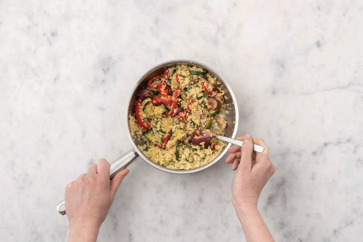 Finish the couscous