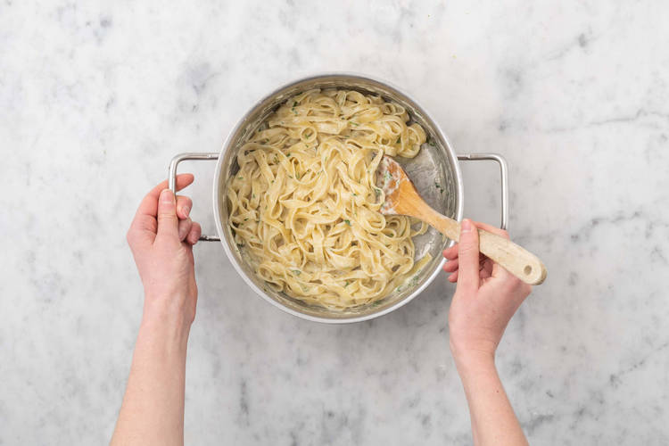 Pasta fertigstellen