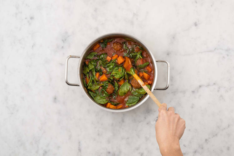 Ajouter les épinards